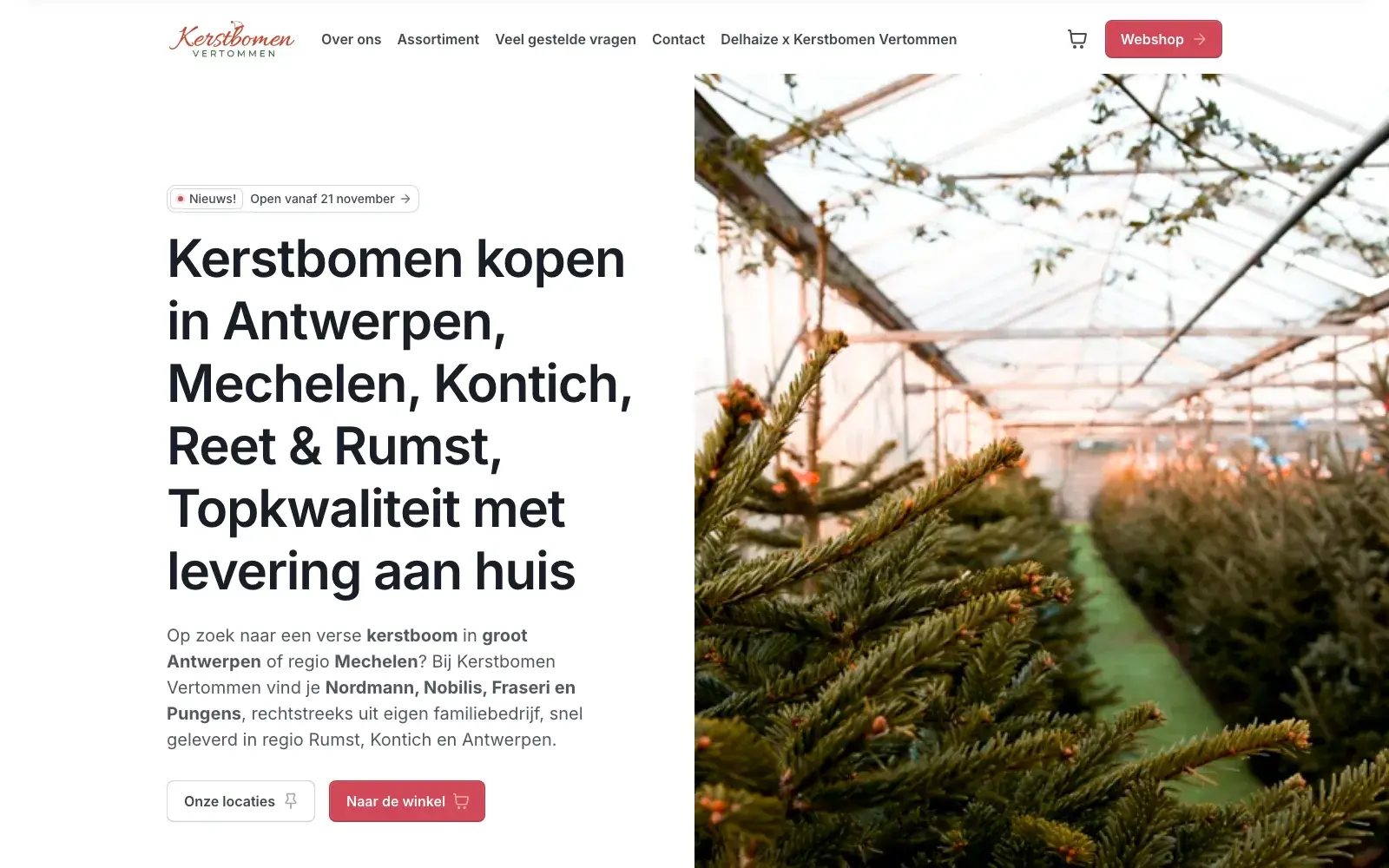 Kerstbomen Vertommen